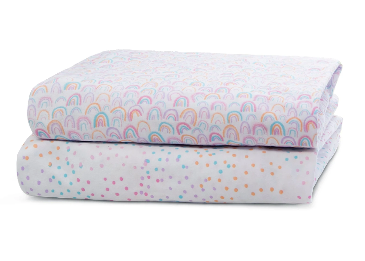 Delta Children Rainbow Confetti Fitted Crib Sheets - 2 Pack 6 Delta Children Rainbow Confetti Fitted Crib Sheets - 2 Pack - Image 6