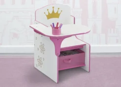 Delta Children Princess Crown Chair Desk With Storage Bin