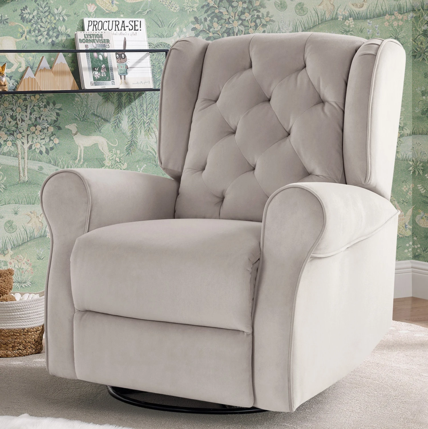 Delta Children Emmie Electronic Power Recliner And Swivel Glider With USB Port In LiveSmart Performance Fabric 14 Delta Children Emmie Electronic Power Recliner And Swivel Glider With USB Port In LiveSmart Performance Fabric - Image 14