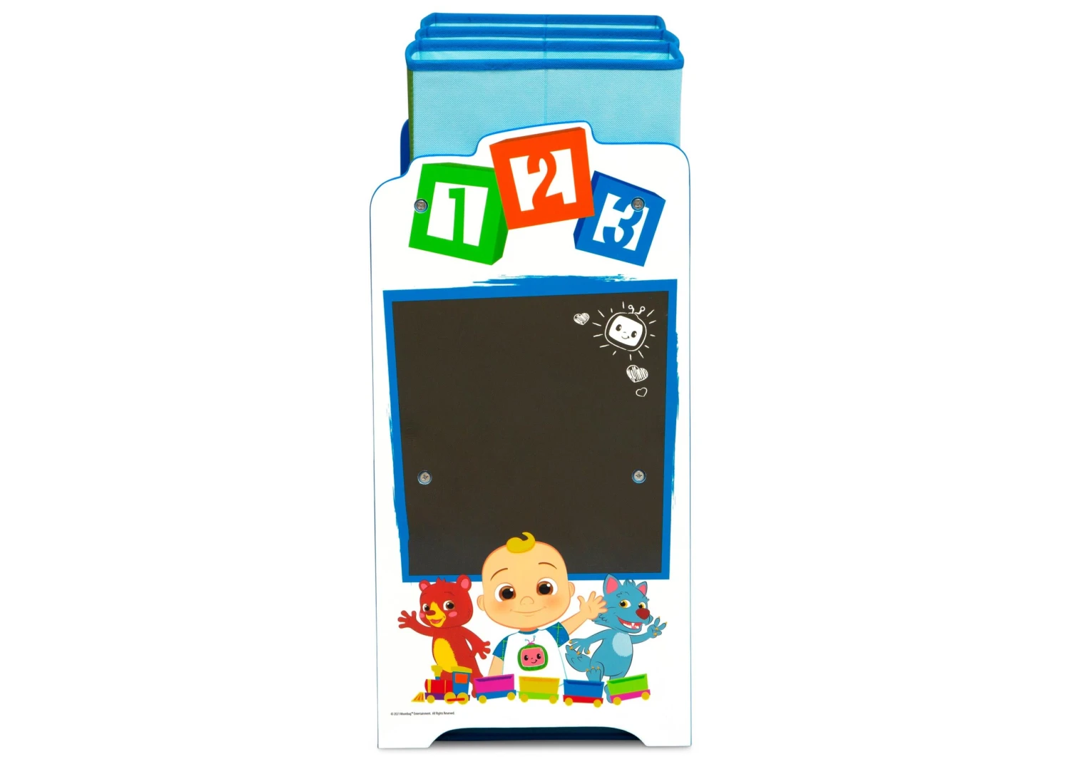 Delta Children CoComelon 6 Bin Design And Store Toy Organizer 4 Delta Children CoComelon 6 Bin Design And Store Toy Organizer - Image 4