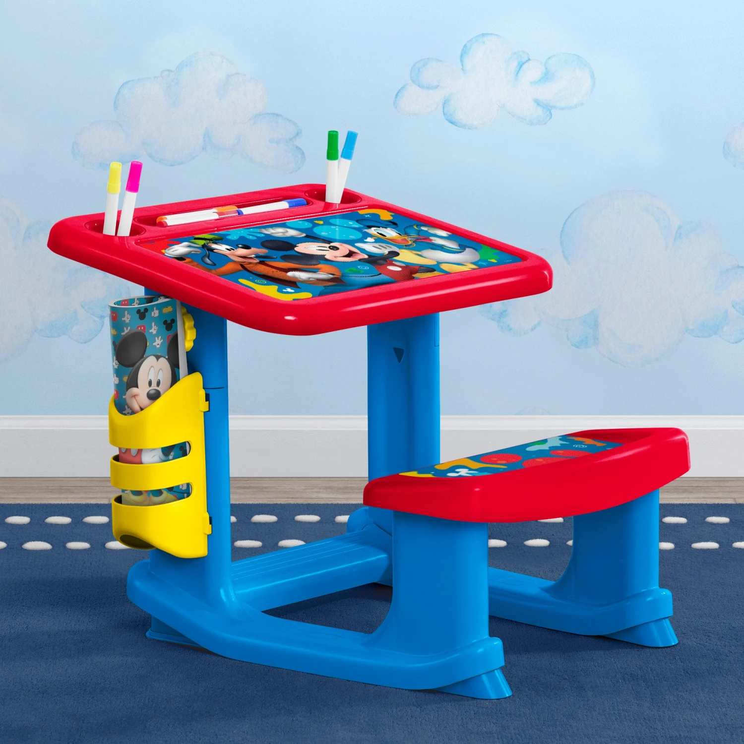 Mickey Mouse Draw And Play Desk By Delta Children – Includes 10 Markers And Coloring Book 5 Mickey Mouse Draw And Play Desk By Delta Children – Includes 10 Markers And Coloring Book - Image 5