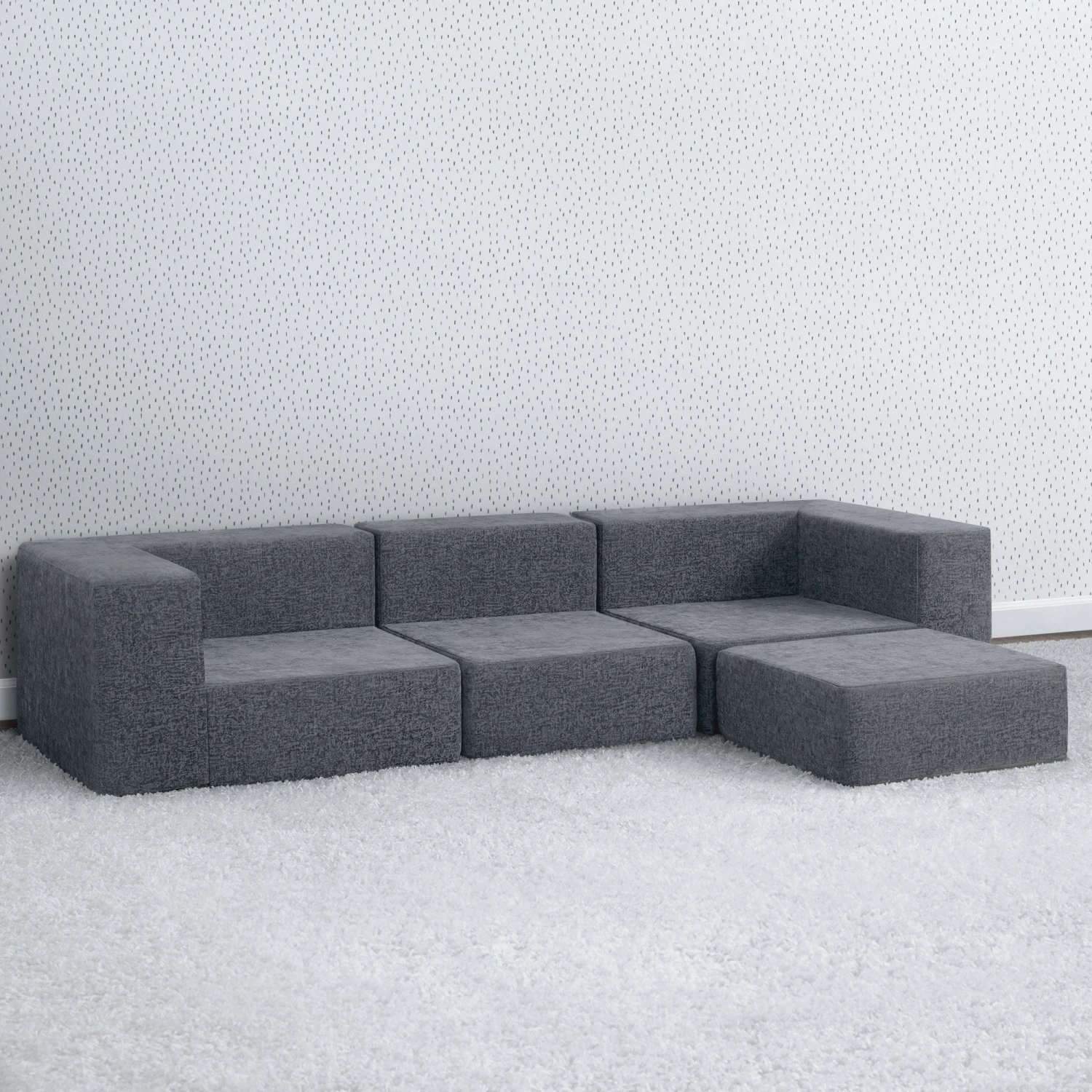 Delta Children Cozee 4-Piece Sectional Sofa Set 5 Delta Children Cozee 4-Piece Sectional Sofa Set - Image 5