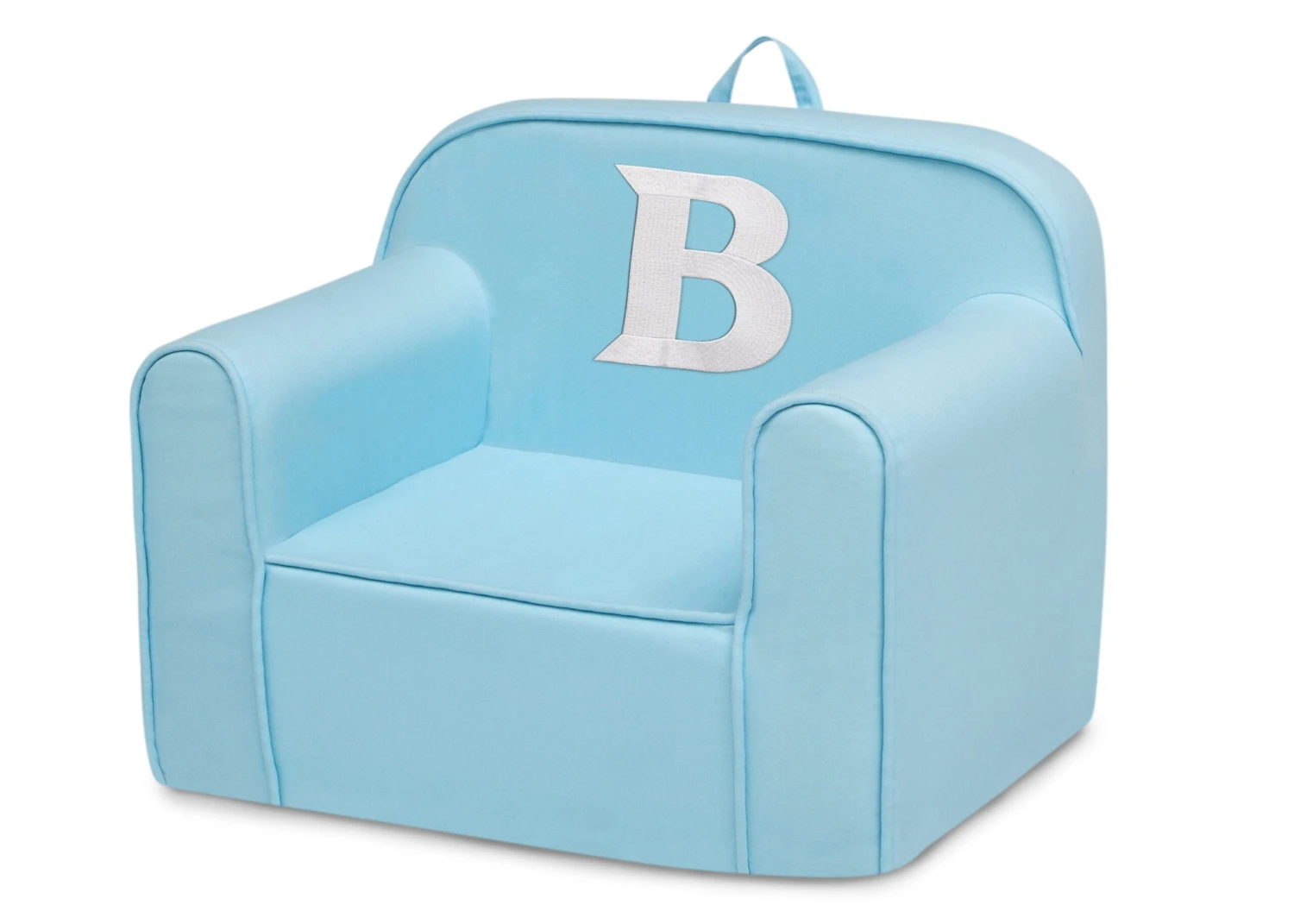 Delta Children Personalized Monogram Light Blue Cozee Chair 9 Delta Children Personalized Monogram Light Blue Cozee Chair - Image 9