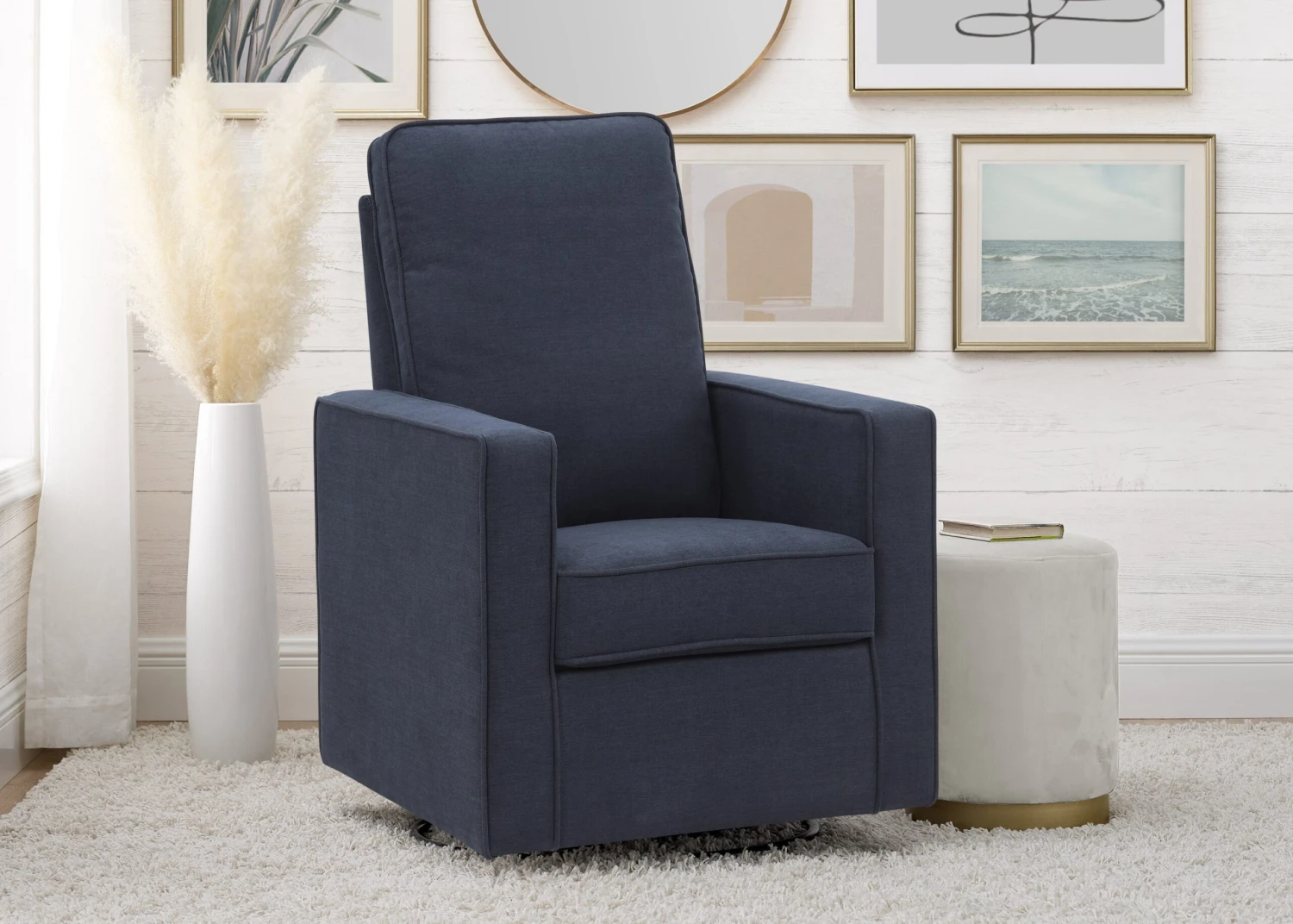 Delta Children Skye Nursery Glider Swivel Chair With LiveSmart Fabric 7 Delta Children Skye Nursery Glider Swivel Chair With LiveSmart Fabric - Image 7