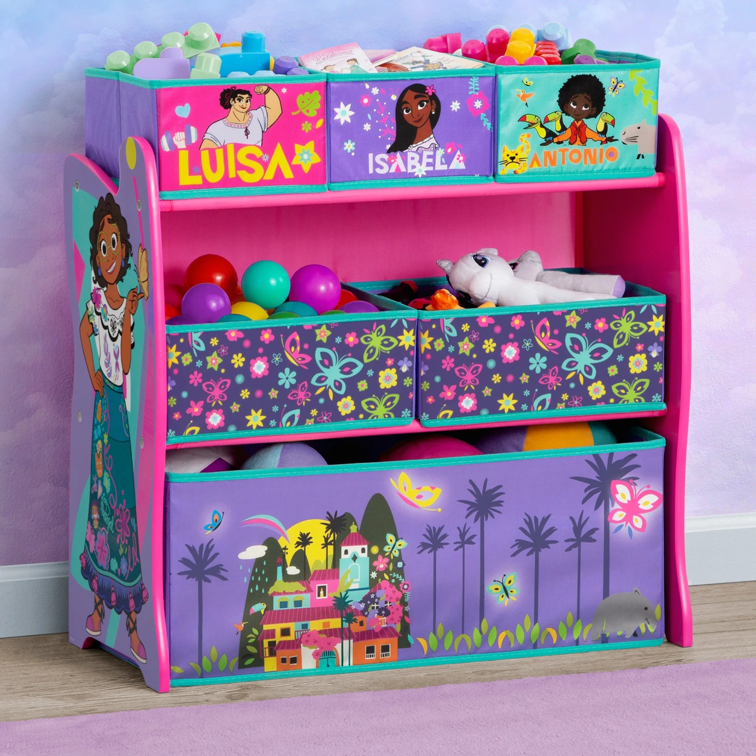 Delta Children Disney Encanto 6 Bin Design And Store Toy Organizer 5 Delta Children Disney Encanto 6 Bin Design And Store Toy Organizer - Image 5
