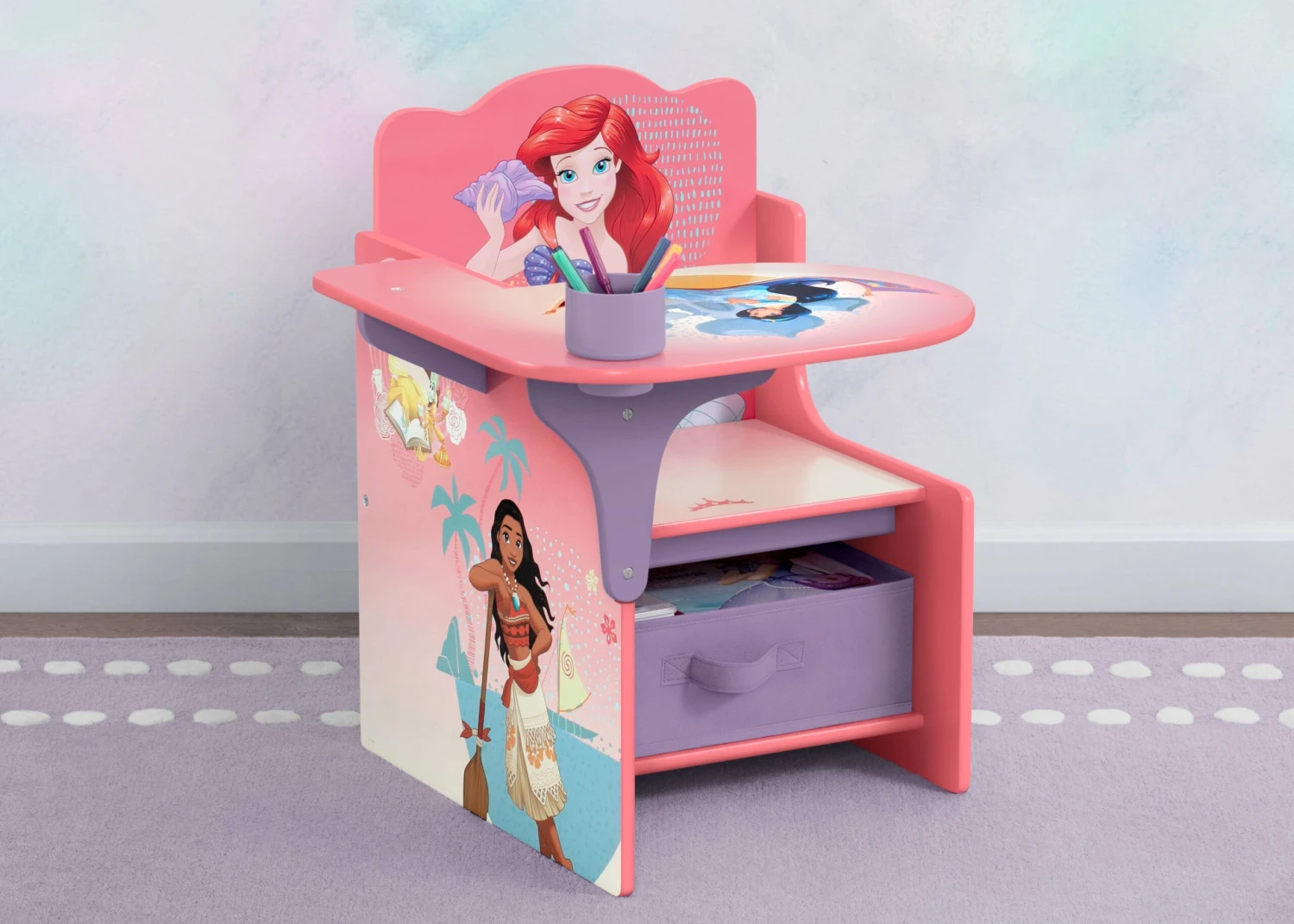 Delta Children Princess Chair Desk With Storage Bin 1 Delta Children Princess Chair Desk With Storage Bin