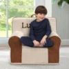 Delta Children Personalized Deluxe Cozee Sherpa And Faux Leather Chair For Kids
