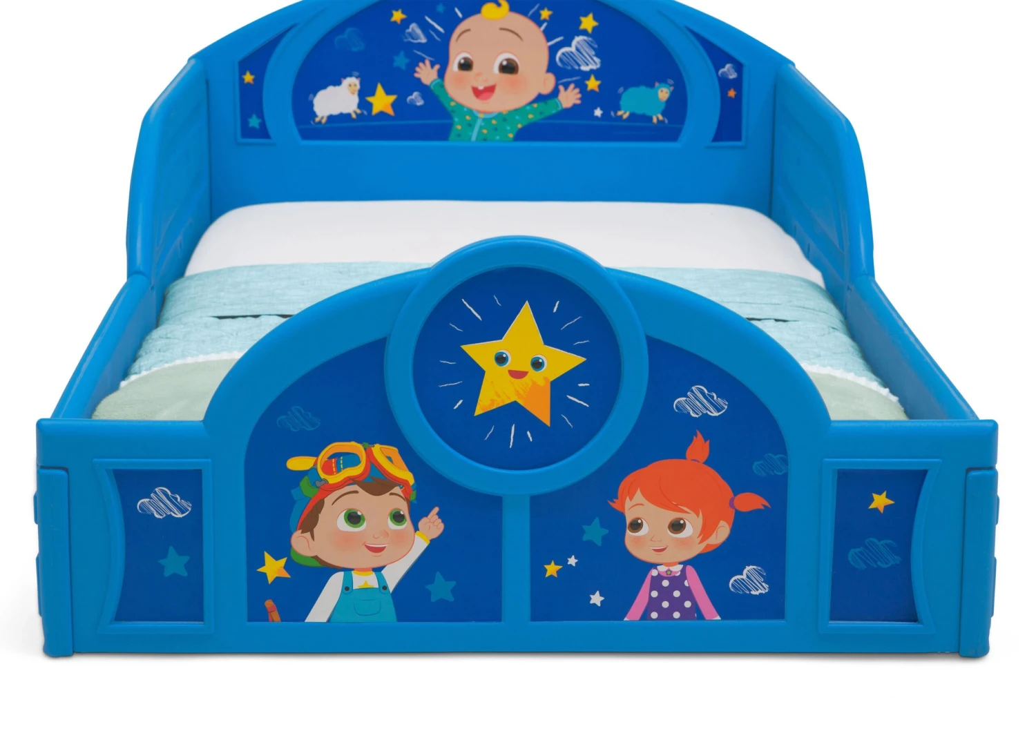 Delta Children CoComelon Sleep And Play Toddler Bed With Built-In Guardrails 3 Delta Children CoComelon Sleep And Play Toddler Bed With Built-In Guardrails - Image 3
