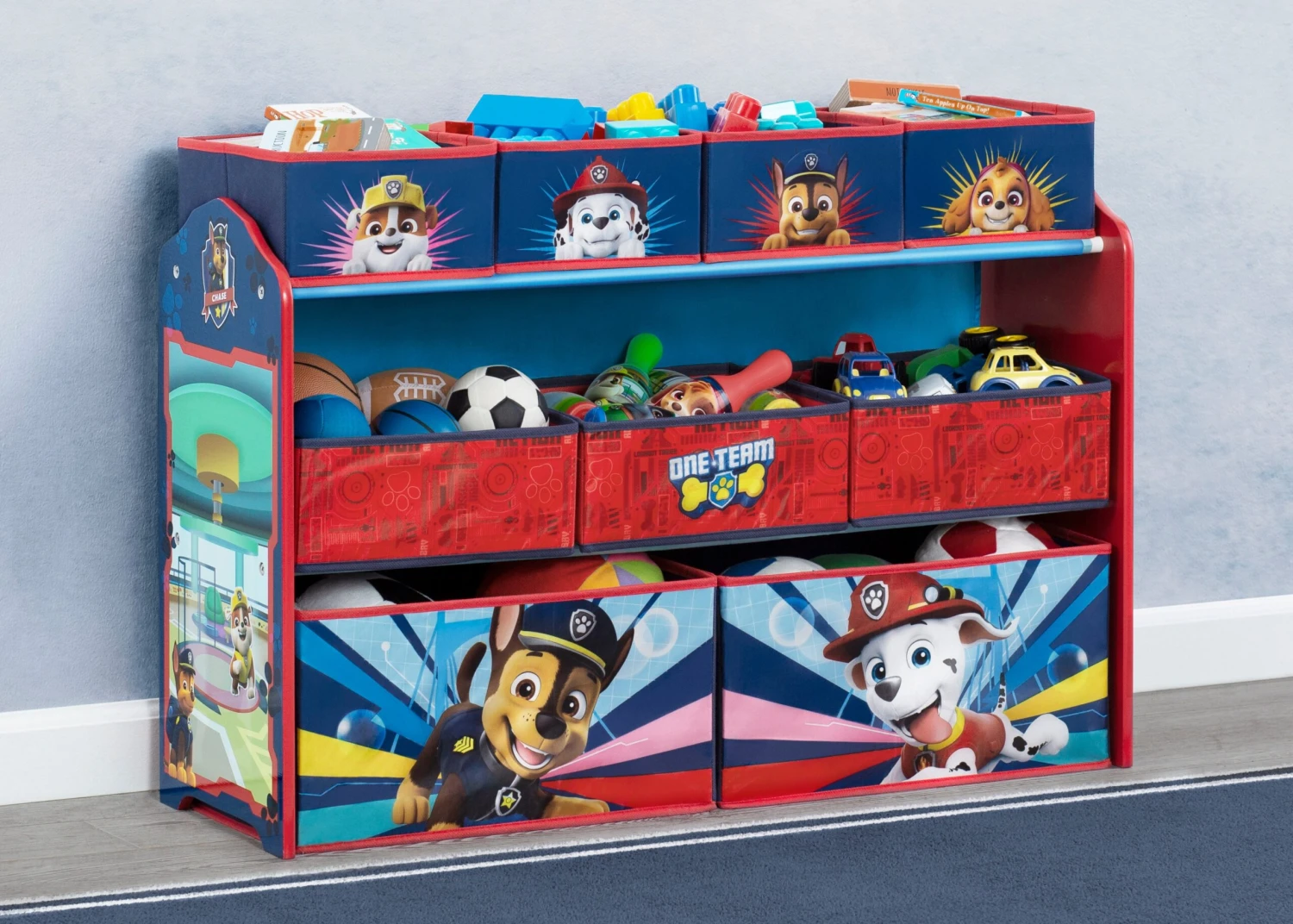 Delta Children PAW Patrol Deluxe 9 Bin Design And Store Toy Organizer 1 Delta Children PAW Patrol Deluxe 9 Bin Design And Store Toy Organizer