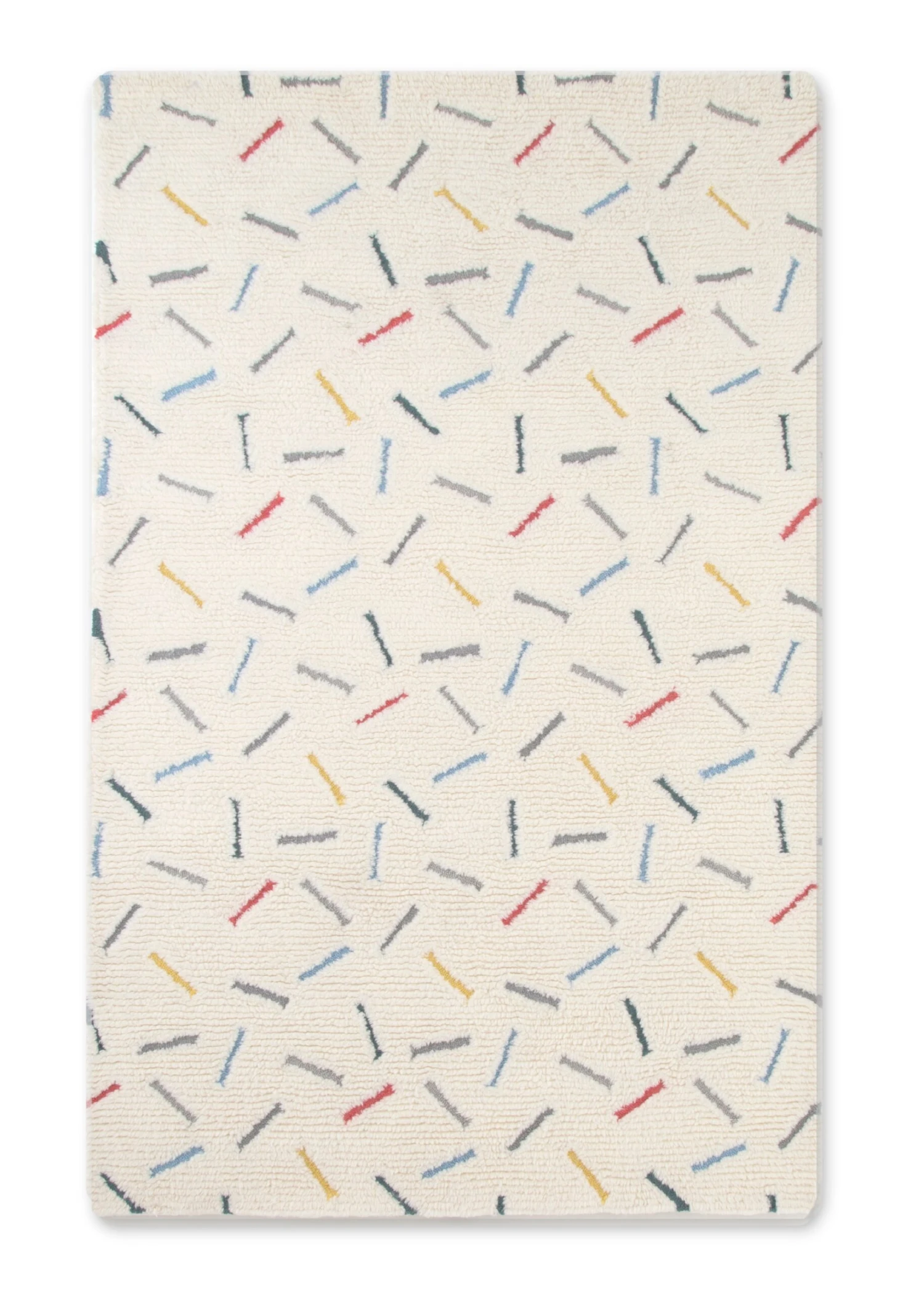 Delta Children Colored Sprinkles Hand-Tufted 100% Wool Area Rug 5x8 3 Delta Children Colored Sprinkles Hand-Tufted 100% Wool Area Rug 5x8 - Image 3