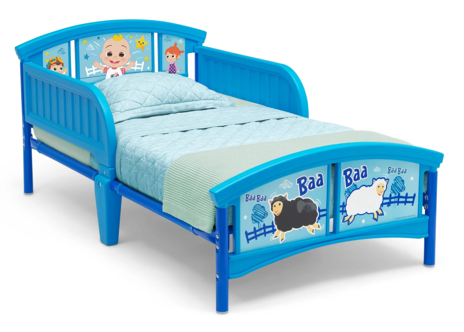 Delta Children CoComelon Plastic Toddler Bed 2 Delta Children CoComelon Plastic Toddler Bed - Image 2