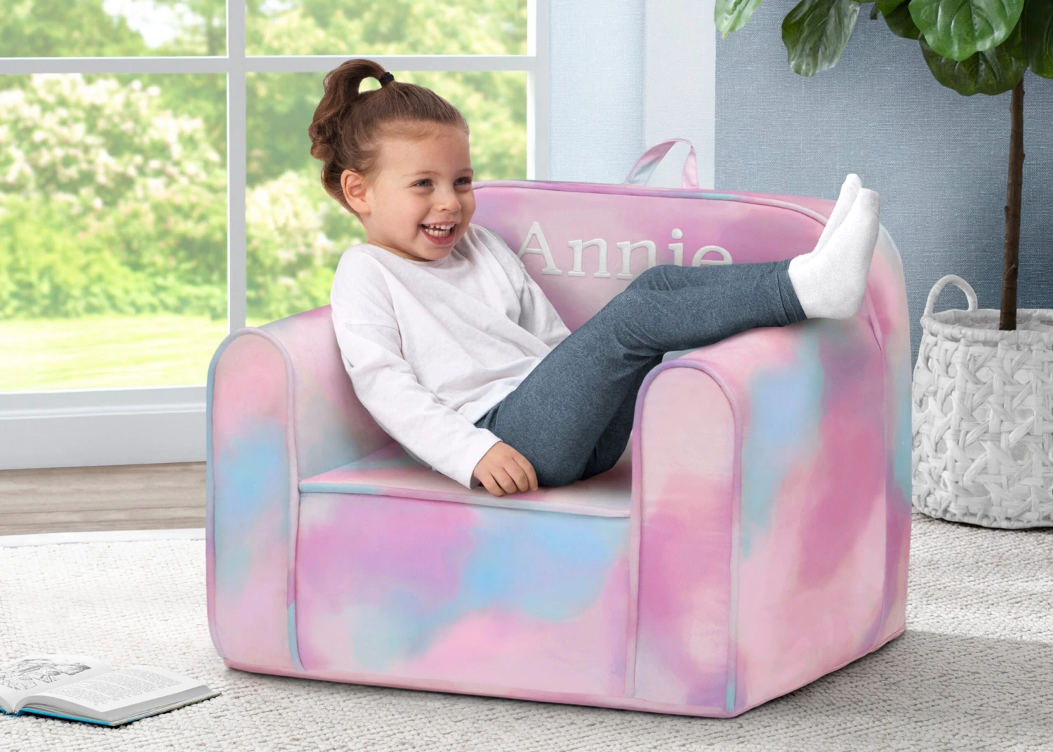 Delta Children Personalized Tie-Dye Cozee Chair 1 Delta Children Personalized Tie-Dye Cozee Chair