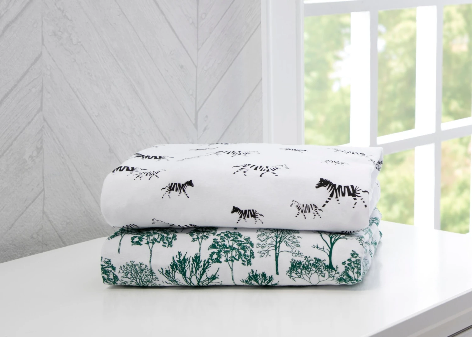 Delta Children Modern Safari Fitted Crib Sheets - 2 Pack 1 Delta Children Modern Safari Fitted Crib Sheets - 2 Pack