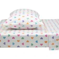 Delta Children Hearts Printed 3-Piece Twin Sheet Set -Delta Children Sales Store s5xthkxkbsh5bmrxfo4r