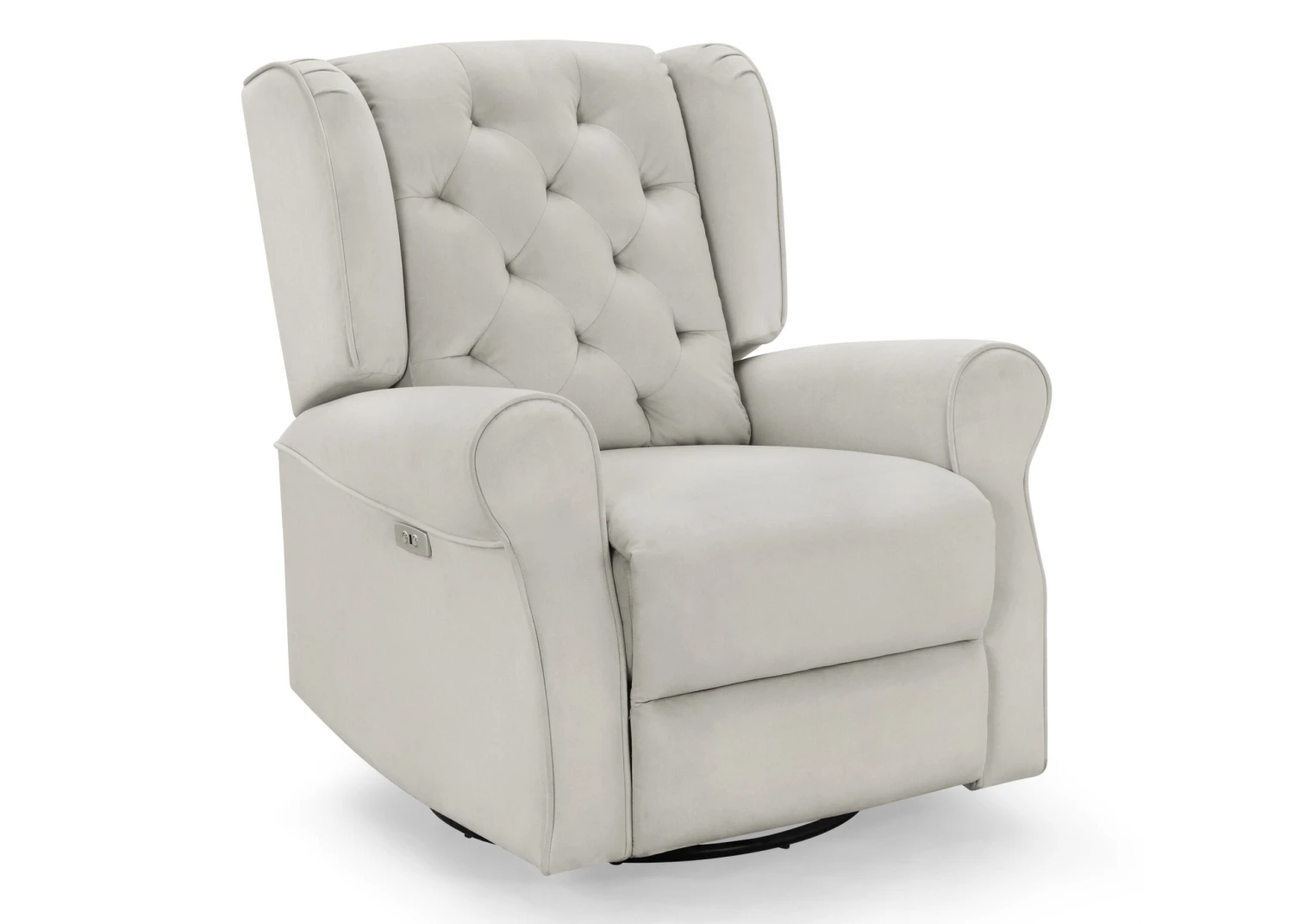 Delta Children Emmie Electronic Power Recliner And Swivel Glider With USB Port In LiveSmart Performance Fabric 4 Delta Children Emmie Electronic Power Recliner And Swivel Glider With USB Port In LiveSmart Performance Fabric - Image 4