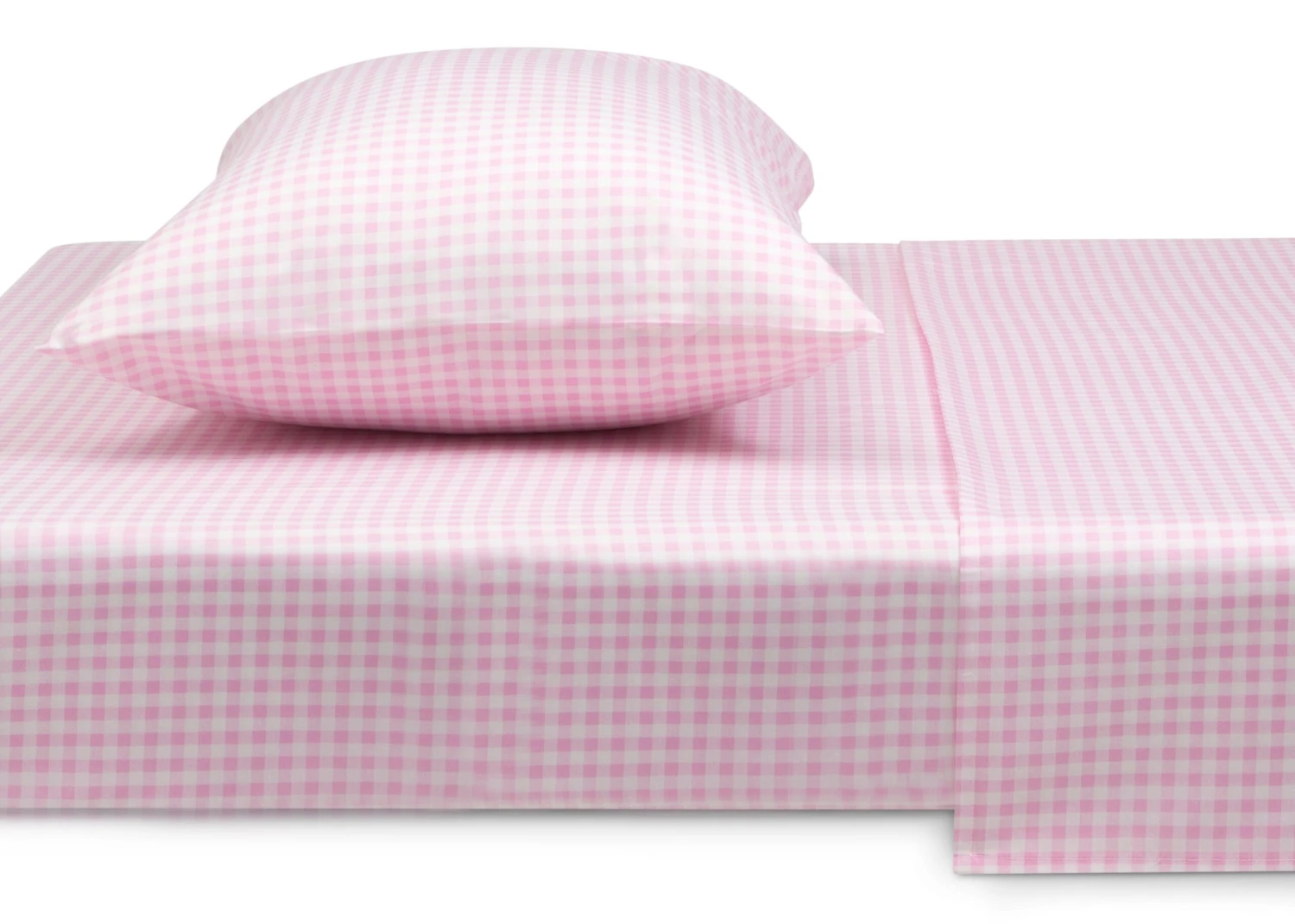 Delta Children Pink Gingham 3-Piece Twin Sheet Set 3 Delta Children Pink Gingham 3-Piece Twin Sheet Set - Image 3