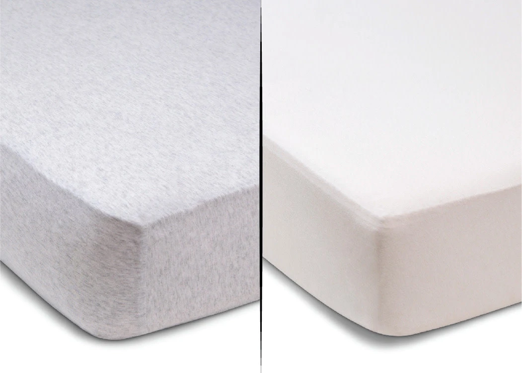 Delta Children Fitted Crib Sheets - 2 Pack, White & Heather Grey 4 Delta Children Fitted Crib Sheets - 2 Pack, White & Heather Grey - Image 4