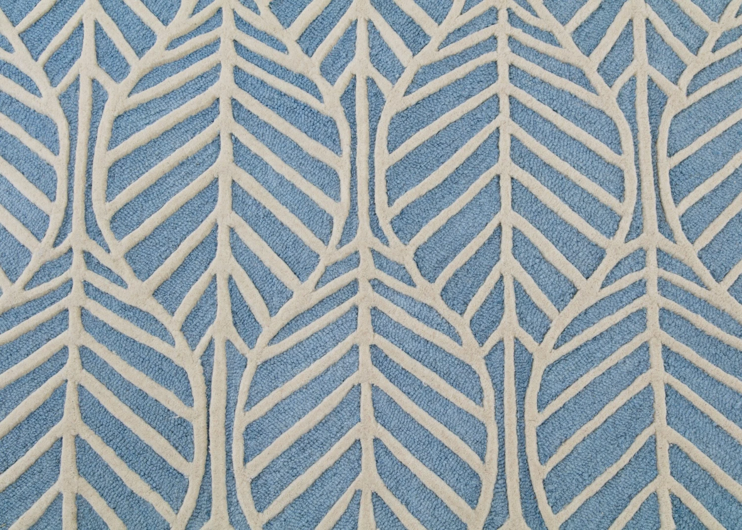 Delta Children Blue Palm Hand-Tufted 100% Wool Area Rug 5x8 4 Delta Children Blue Palm Hand-Tufted 100% Wool Area Rug 5x8 - Image 4
