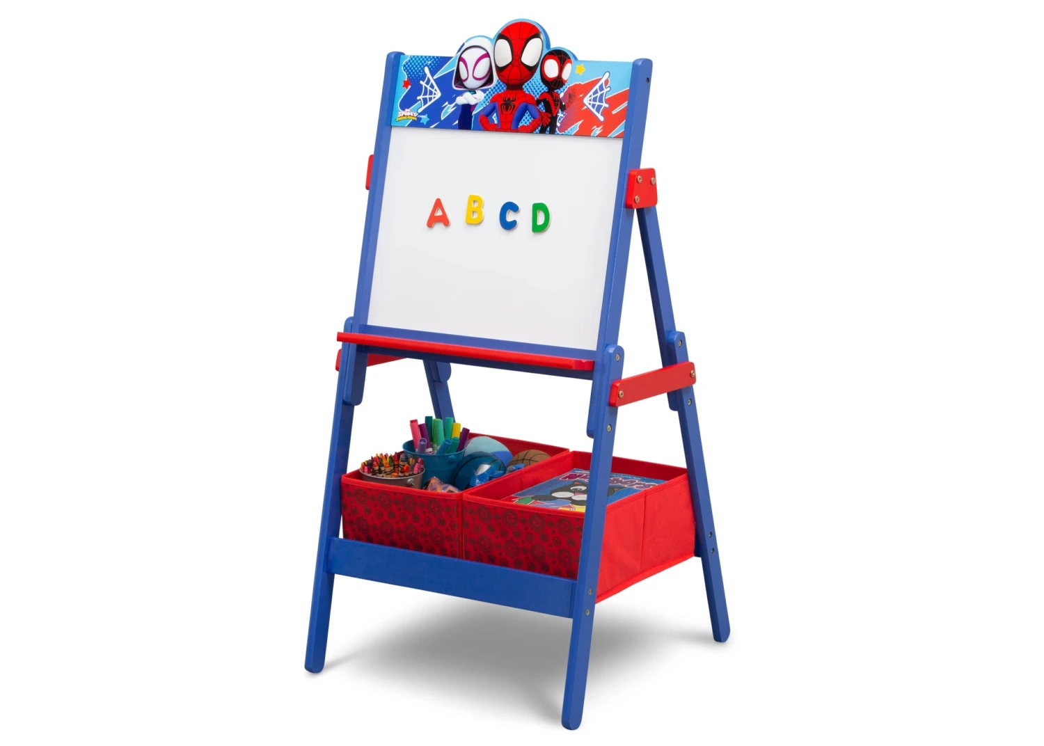 Delta Children Spidey And His Amazing Friends Wooden Activity Easel With Storage 3 Delta Children Spidey And His Amazing Friends Wooden Activity Easel With Storage - Image 3