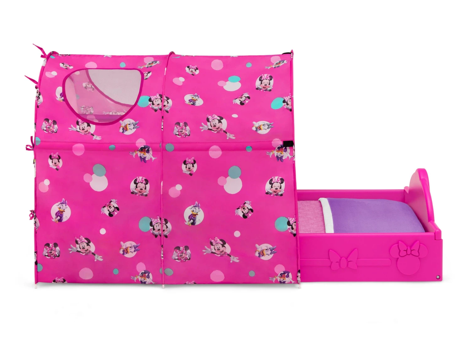 Delta Children Minnie Mouse Plastic Sleep And Play Toddler Bed With Canopy 3 Delta Children Minnie Mouse Plastic Sleep And Play Toddler Bed With Canopy - Image 3