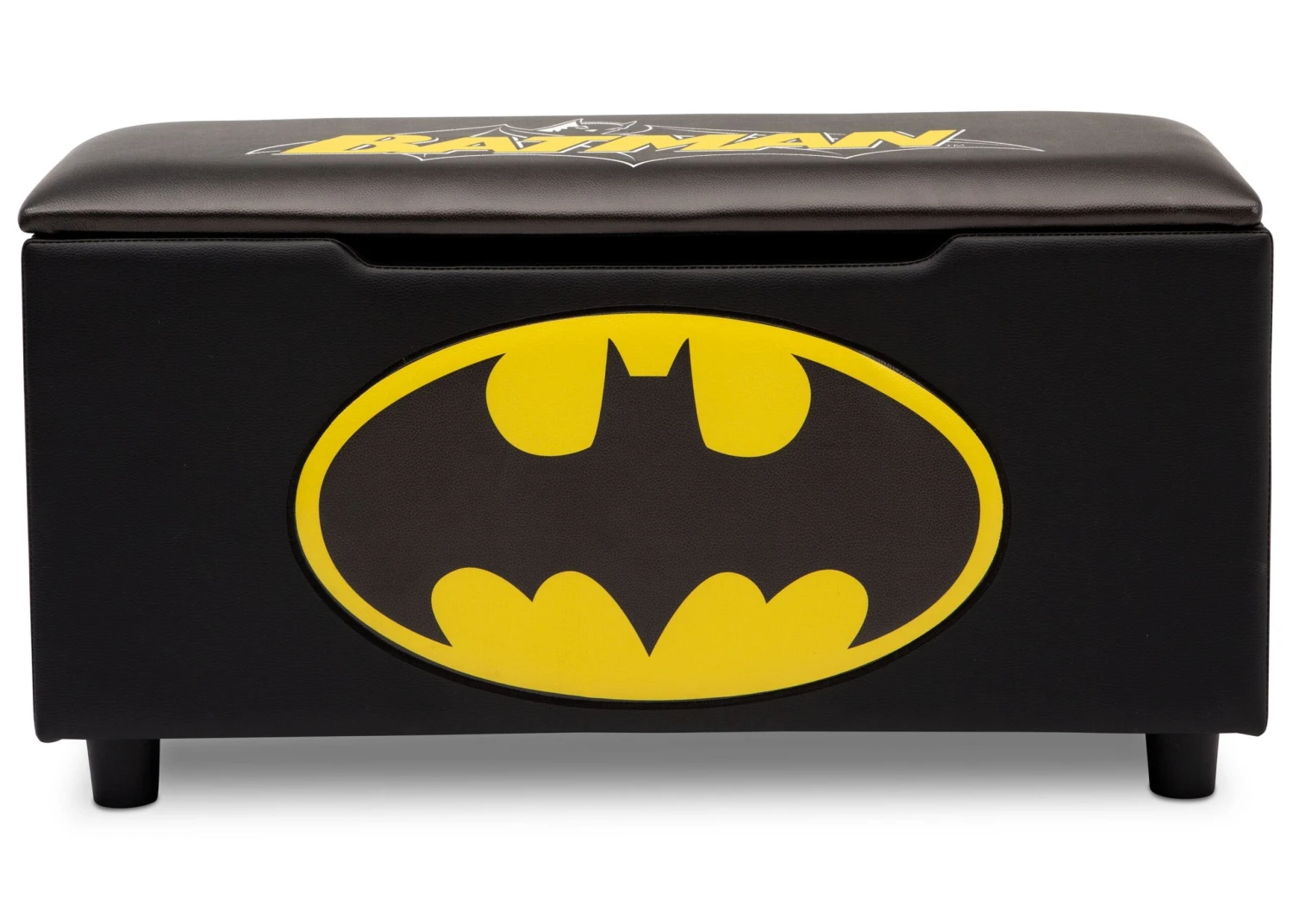 Delta Children Batman Upholstered Storage Bench For Kids 2 Delta Children Batman Upholstered Storage Bench For Kids - Image 2