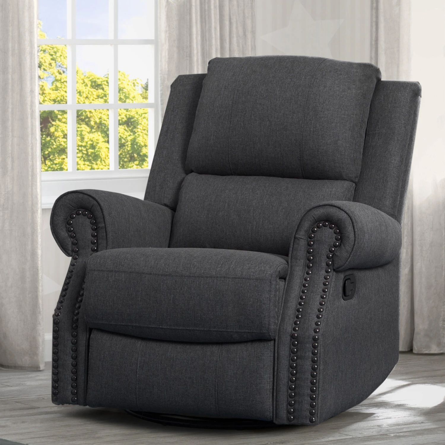 Delta Children Dylan Nursery Recliner Glider Swivel Chair 12 Delta Children Dylan Nursery Recliner Glider Swivel Chair - Image 12