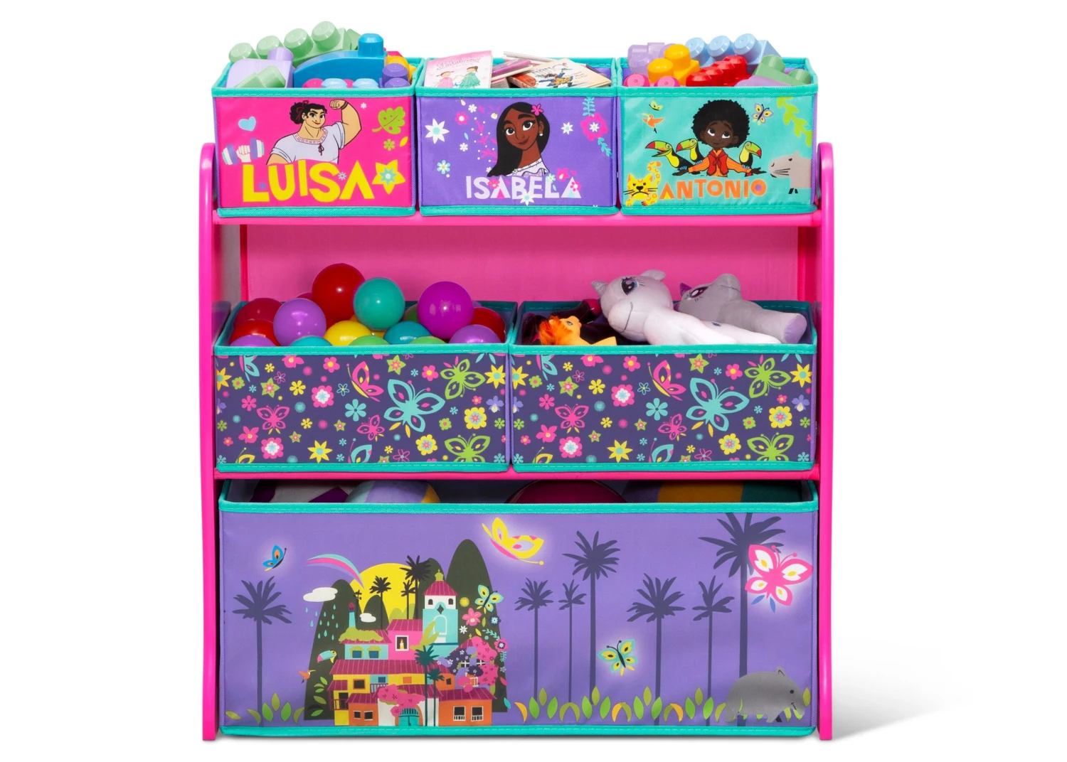 Delta Children Disney Encanto 6 Bin Design And Store Toy Organizer 2 Delta Children Disney Encanto 6 Bin Design And Store Toy Organizer - Image 2