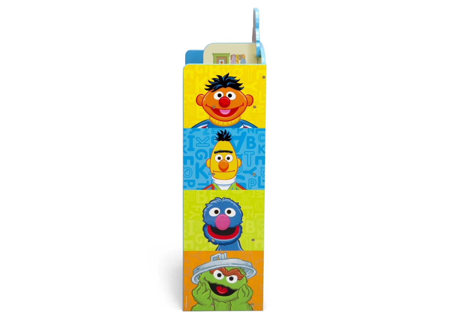Delta Children Sesame Street Wooden Playhouse 4-Shelf Bookcase 4 Delta Children Sesame Street Wooden Playhouse 4-Shelf Bookcase - Image 4