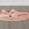 Delta Children Hand-Tufted 100% Wool Fox Rug