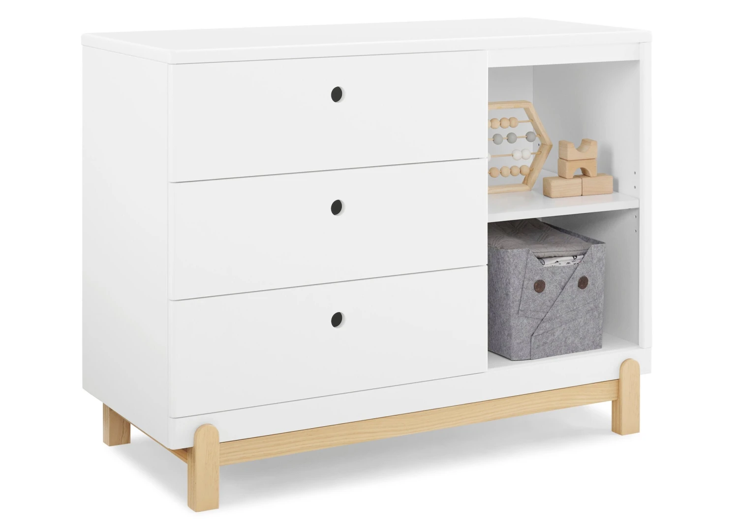 Delta Children Poppy 3 Drawer Dresser With Cubbies And Interlocking Drawers 3 Delta Children Poppy 3 Drawer Dresser With Cubbies And Interlocking Drawers - Image 3