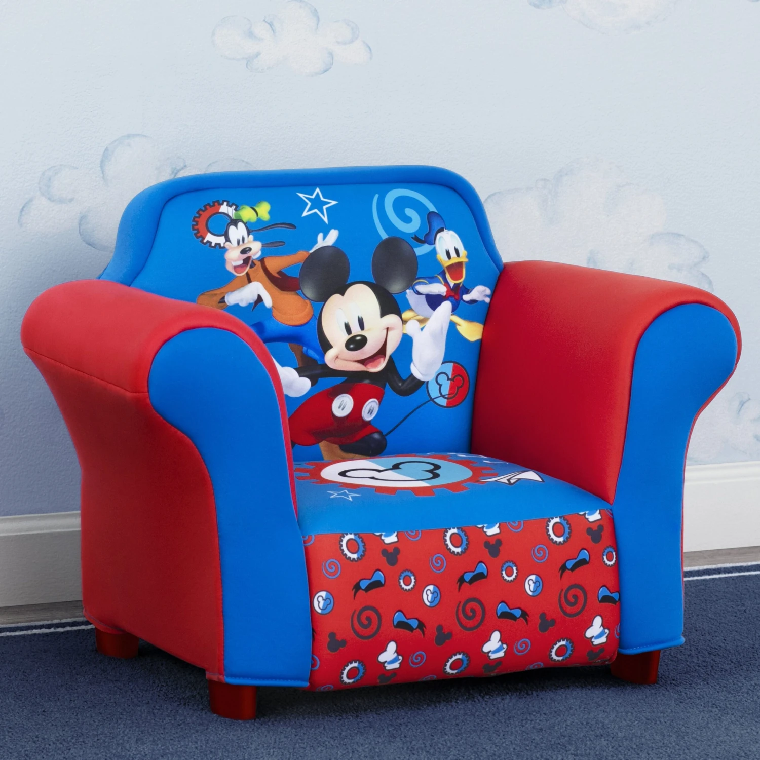 Delta Children Mickey Mouse Kids Upholstered Chair With Sculpted Plastic Frame 6 Delta Children Mickey Mouse Kids Upholstered Chair With Sculpted Plastic Frame - Image 6