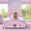 Delta Children Princess Upholstered Twin Bed