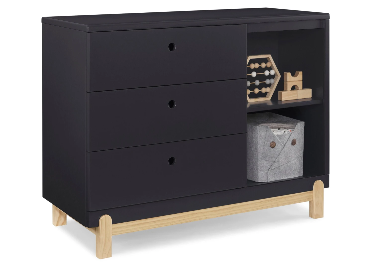 Delta Children Poppy 3 Drawer Dresser With Cubbies And Interlocking Drawers 8 Delta Children Poppy 3 Drawer Dresser With Cubbies And Interlocking Drawers - Image 8