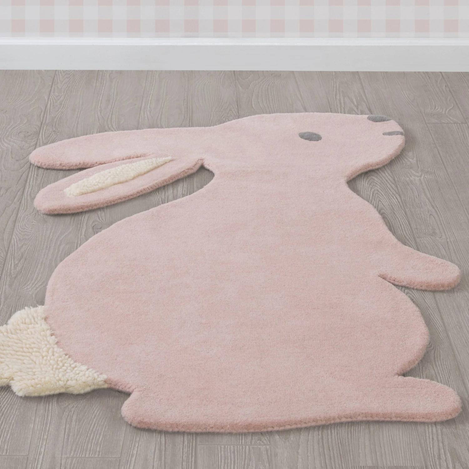 Delta Children Hand-Tufted 100% Wool Bunny Rug 4 Delta Children Hand-Tufted 100% Wool Bunny Rug - Image 4