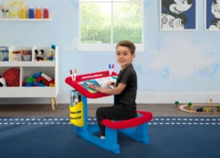 Mickey Mouse Draw And Play Desk By Delta Children – Includes 10 Markers And Coloring Book